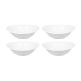 Porcelain Elips 6.25" x 5.5" x h:1.75" 10 oz. Oval White Porcelain Bowl (Set of 4)